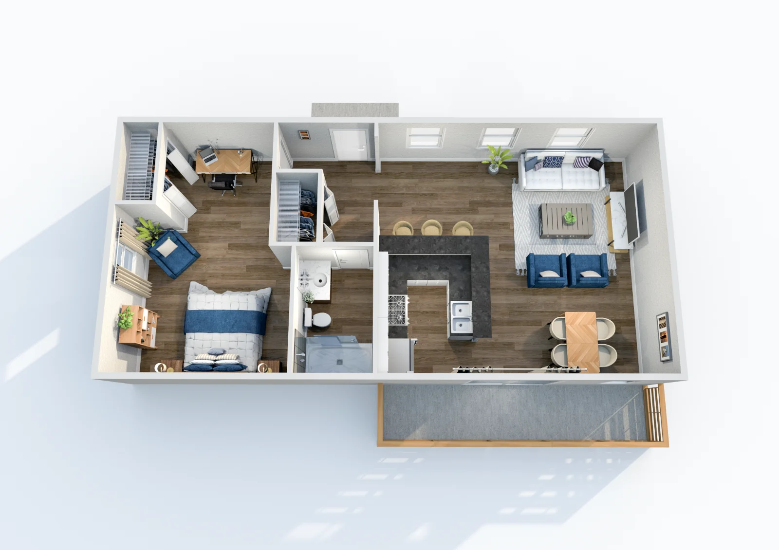 The Legend at Speedway — floor plan, Plan A2 · 1 bed · 1 bath · 780 sq ft